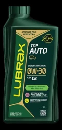 LUBRAX TOP AUTO 0W30 C2 PSA SINTETICO