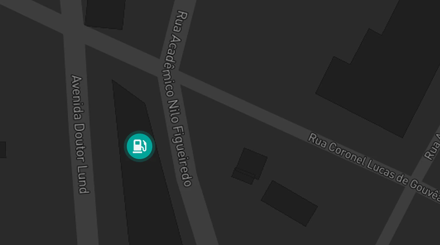 Mapa do Posto Preferido em Lagoa Santa
